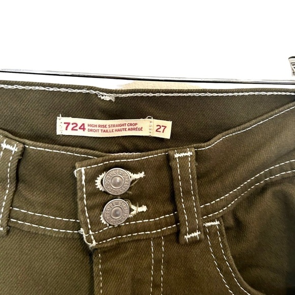 Levi's Women's 724 High Rise Straight Carpenter Cropped Jeans - Picture 12 of 13